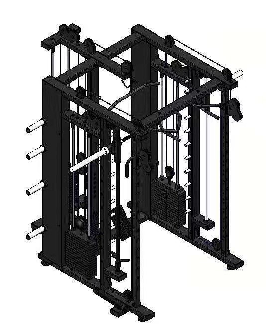 Équipement de gymnastique commercial tout en une machine Smith multifonctionnelle pour gymnastique 2200*1500*2200mm