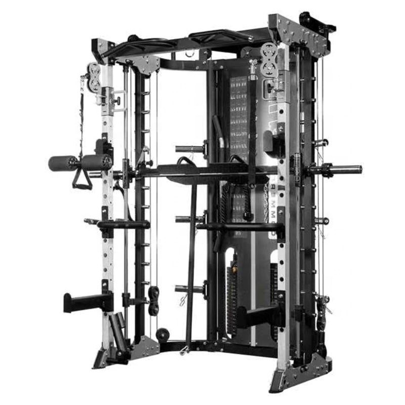 Unisexe 1230*1270*2230 Équipement de gymnastique commercial Multi-fonction Smith machine pour la maison