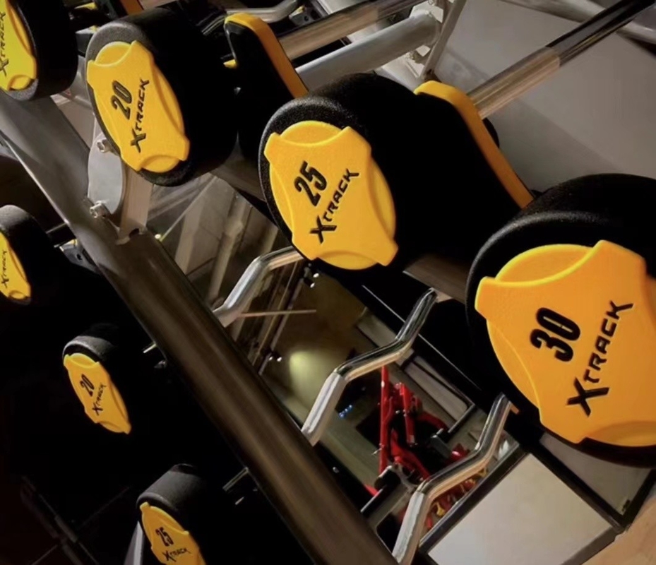 Logo personnalisé Gym Equipement de remise en forme Chauffure en caoutchouc haltères pour la demande du marché