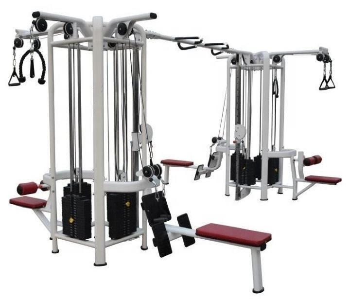 8 stations entraîneur fonctionnel équipement de gym pour unisexe couleur de cadre sélectionnable optionnelle
