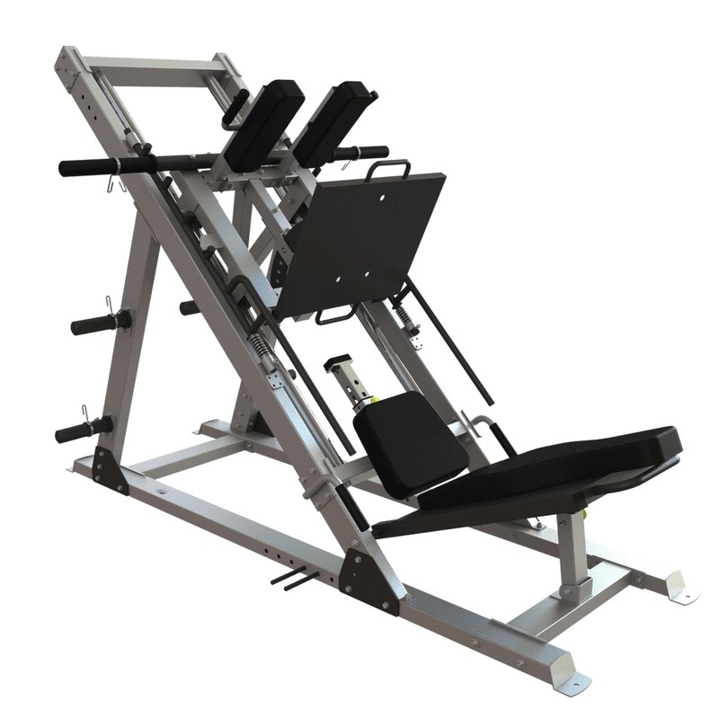 Logo personnalisé disponible équipement de remise en forme de gymnase 2 en 1 presse et machine de hacking de jambe