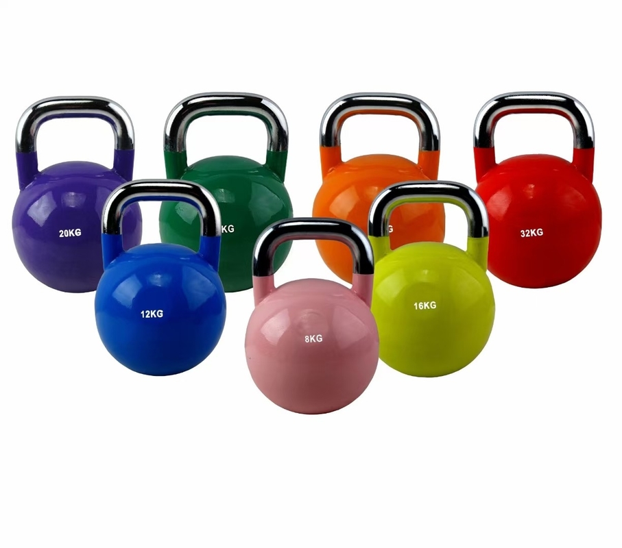 Kettlebell en fonte couvert en poudre de couleur Un incontournable pour les amateurs de fitness unisexe