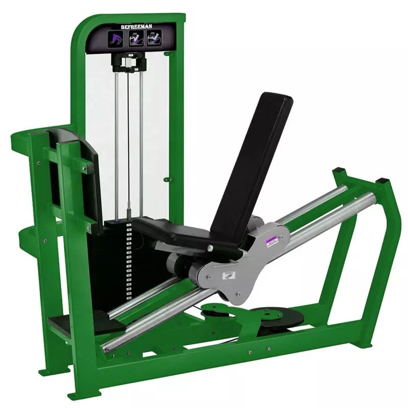 Utilisation de la machine de pressage des jambes assises Sélection de la charge des broches en acier pour l'entraînement en force physique