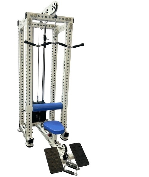 Équipement de remise en forme à haute traction à basse rangée avec réglage à plusieurs niveaux
