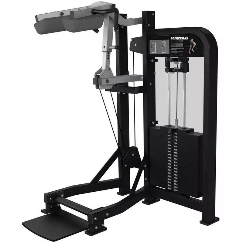 Machine de levage du mollet debout pour l'entraînement en force 1180*1010*1780 coussin en cuir PU