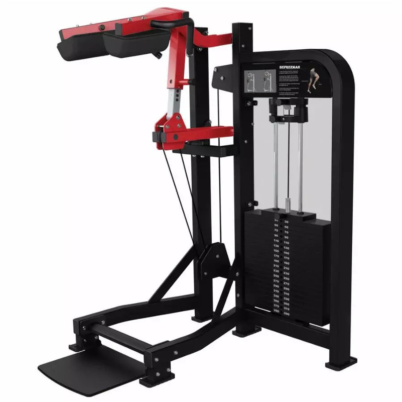 Bodybuilding chargeur moyen machine de levage de mollet debout pour le gymnase exercice de force des jambes